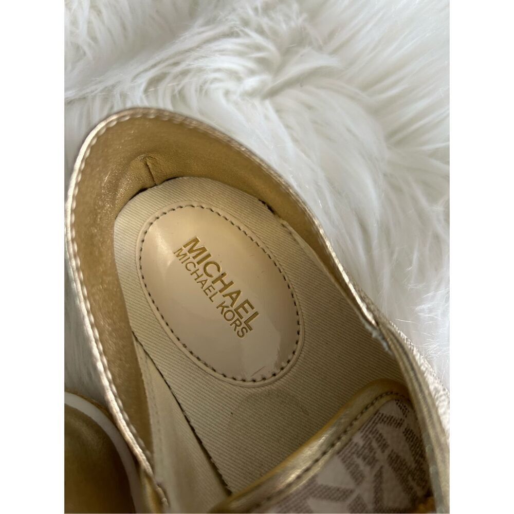 MICHAEL KORS Women's MK Signature Kristy Espadrille Flat Sneakers US Size 7M whi - Picture 9 of 9